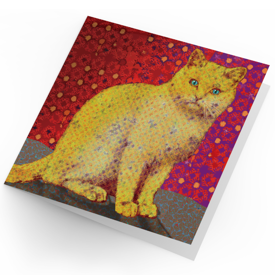 Yellow Cat Card